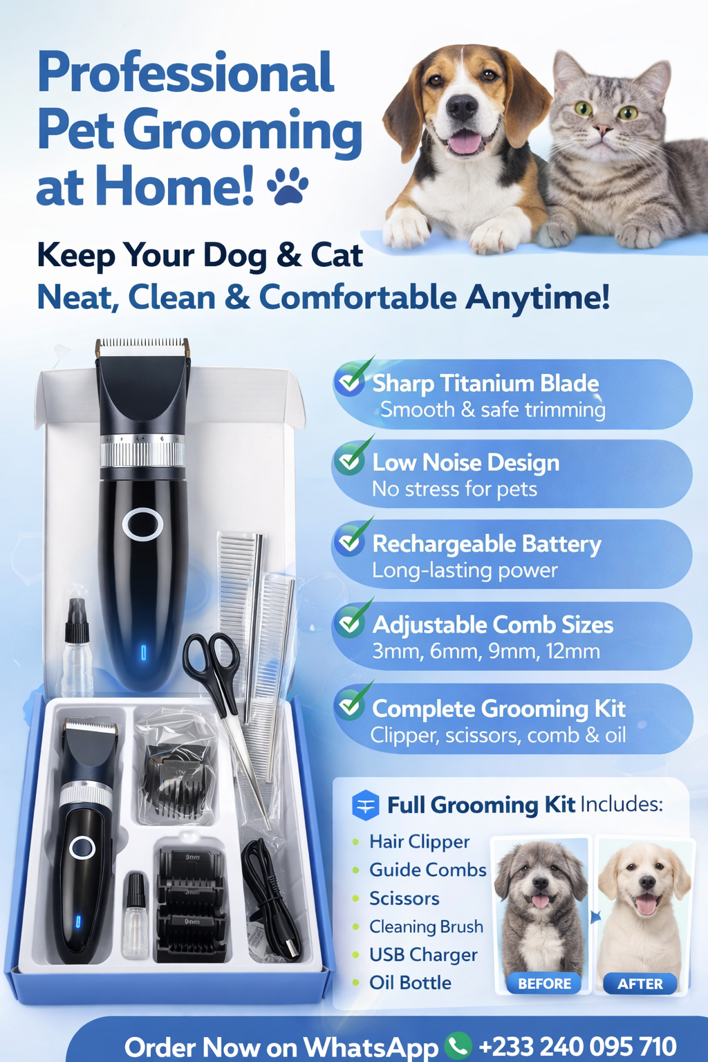 Pet Grooming Clipper - Image 5